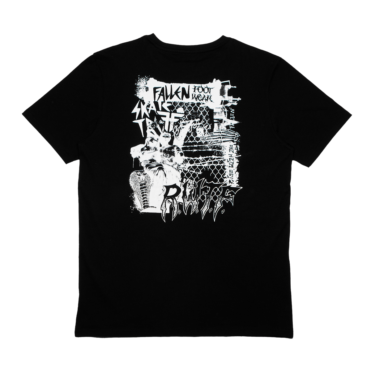 PROPAGANDA Maglietta Black Tee Logo White – 100% Cotone, Made In Italy