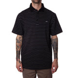 POLO TEE - STRIPE / BLACK