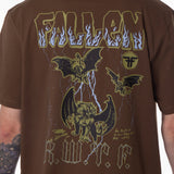 GARGOYLE TEE - BROWN / MUSTANG