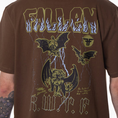 GARGOYLE TEE - BROWN / MUSTANG