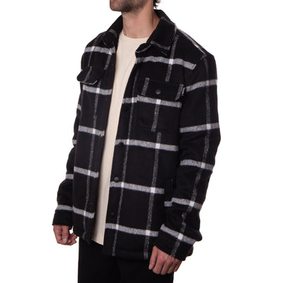LAMB JACKET - BLACK / WHITE