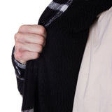 LAMB JACKET - BLACK / WHITE