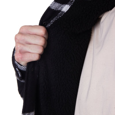 LAMB JACKET - BLACK / WHITE