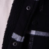 LAMB JACKET - BLACK / WHITE