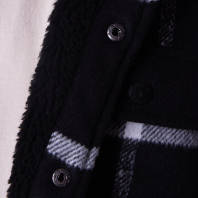 LAMB JACKET - BLACK / WHITE