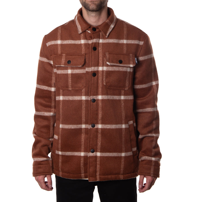 LAMB JACKET - RUST / WHITE