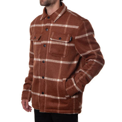 LAMB JACKET - RUST / WHITE
