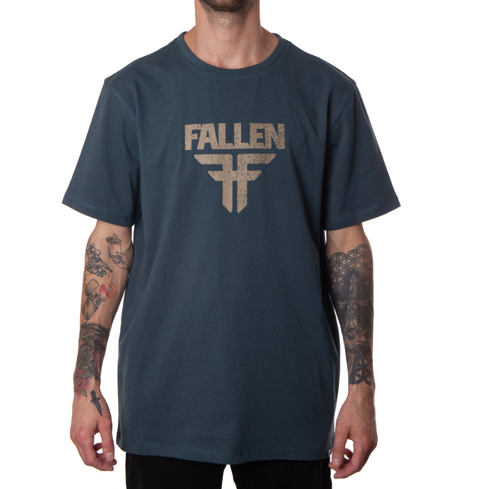 INSIGNIA TEE - BLUE / ALMOND