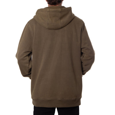 INSIGNIA EMBROIDERED HOODIE - WASHED MOSS GREEN