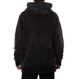 INSIGNIA EMBROIDERED HOODIE - WASHED BLACK