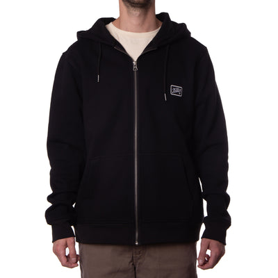 FURY PATCH ZIP HOODIE - BLACK / WHITE