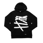 WRAPPED HOODIE - BLACK / WHITE