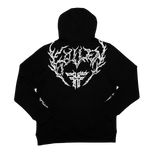 IRON HODDIE - BLACK / WHITE