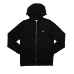TRADITION ZIP HOODIE - BLACK / WHITE