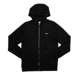 TRADITION ZIP HOODIE - BLACK / WHITE