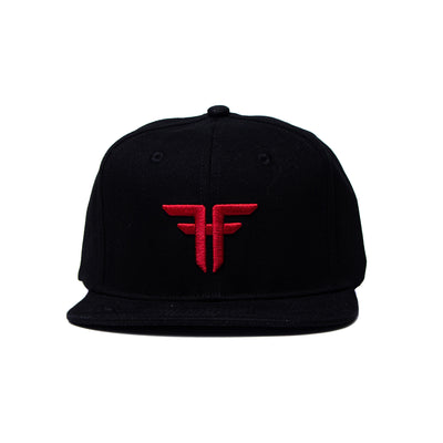 TRADEMARK ELASTIC FLAT - BLACK ENZYMATIC / RED