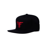 TRADEMARK ELASTIC FLAT - BLACK ENZYMATIC / RED