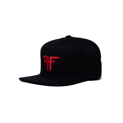 TRADEMARK ELASTIC FLAT - BLACK ENZYMATIC / RED