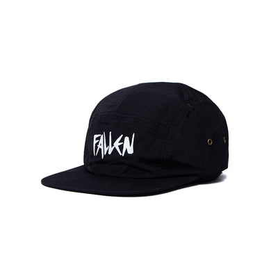 STREET FIVE PANELS HAT - BLACK WHITE