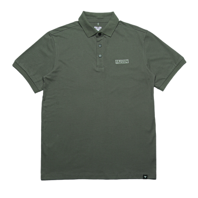 POLO OVERSIZE TEE - OLIVE / WHITE