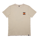 DARK RAVEN TEE - IVORY / ORANGE