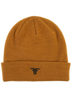 TRADEMARK EMBROIDERED BEANIE - CAMEL