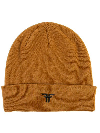 TRADEMARK EMBROIDERED BEANIE - CAMEL