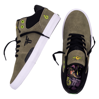 THE FIEND II - FALLEN x BIRDHOUSE - OLIVE / BLACK / LIME