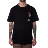 MELROSE TEE - BLACK / RED