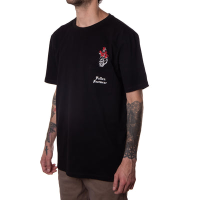 MELROSE TEE - BLACK / RED
