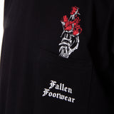 MELROSE TEE - BLACK / RED